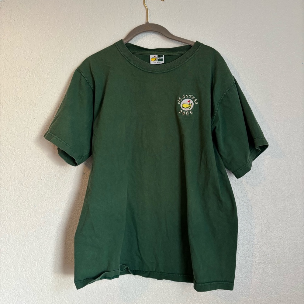 Masters 2006 Golf Tournament Green T-Shirt Size M